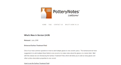 Desktop Screenshot of potterynotes.com